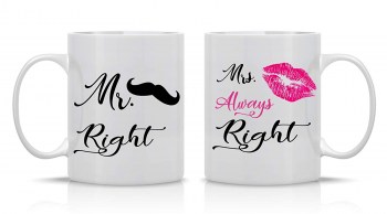 Σετ κούπες Mr. Right & Mrs Always Right